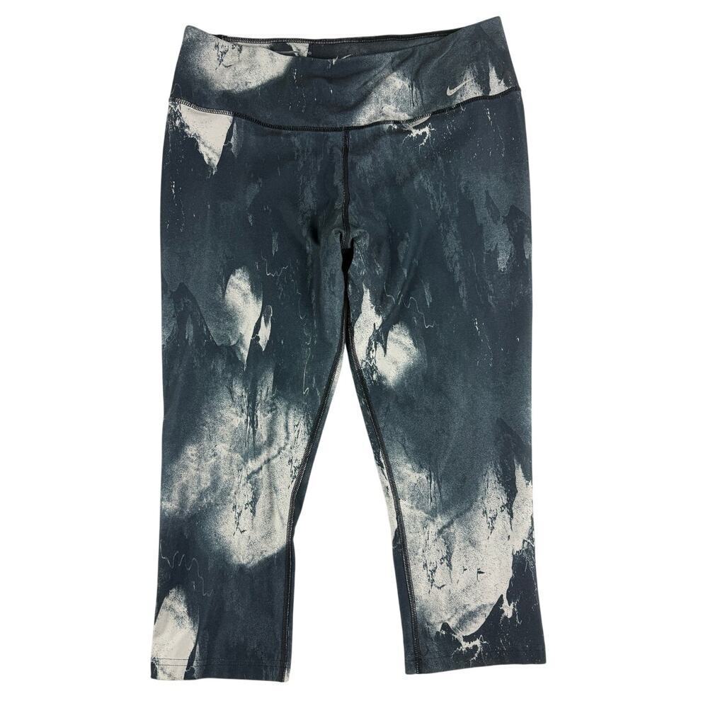 Nike Dri-Fit Women's Abstract Marble Cropped Leggings L